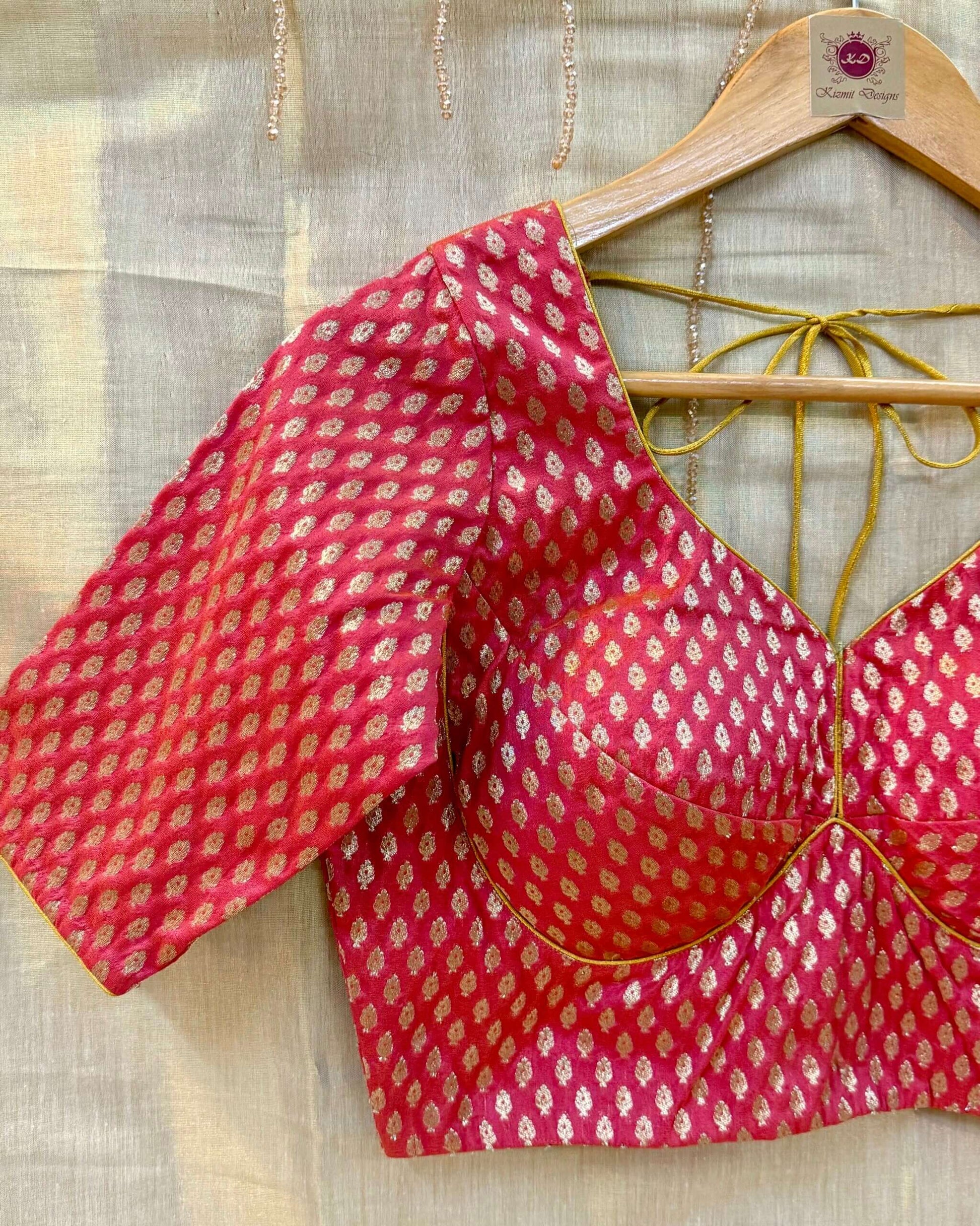 Rumaira Hand Embroidered Designer Blouse.