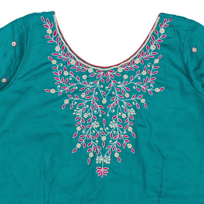 Jade Green Pearl Blouse – Where Grace Meets Glow.