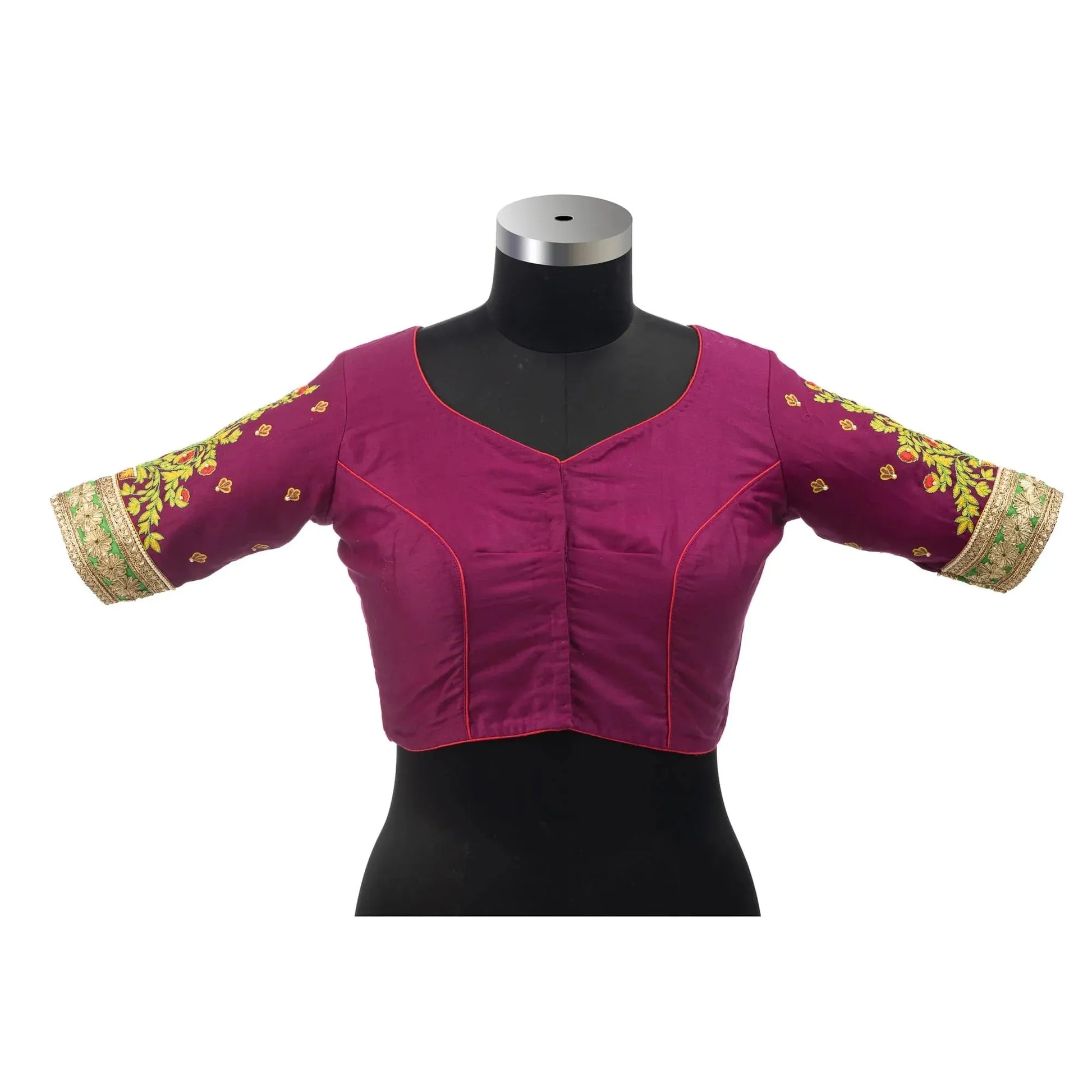 Midnight Shade Embroidery Blouse.