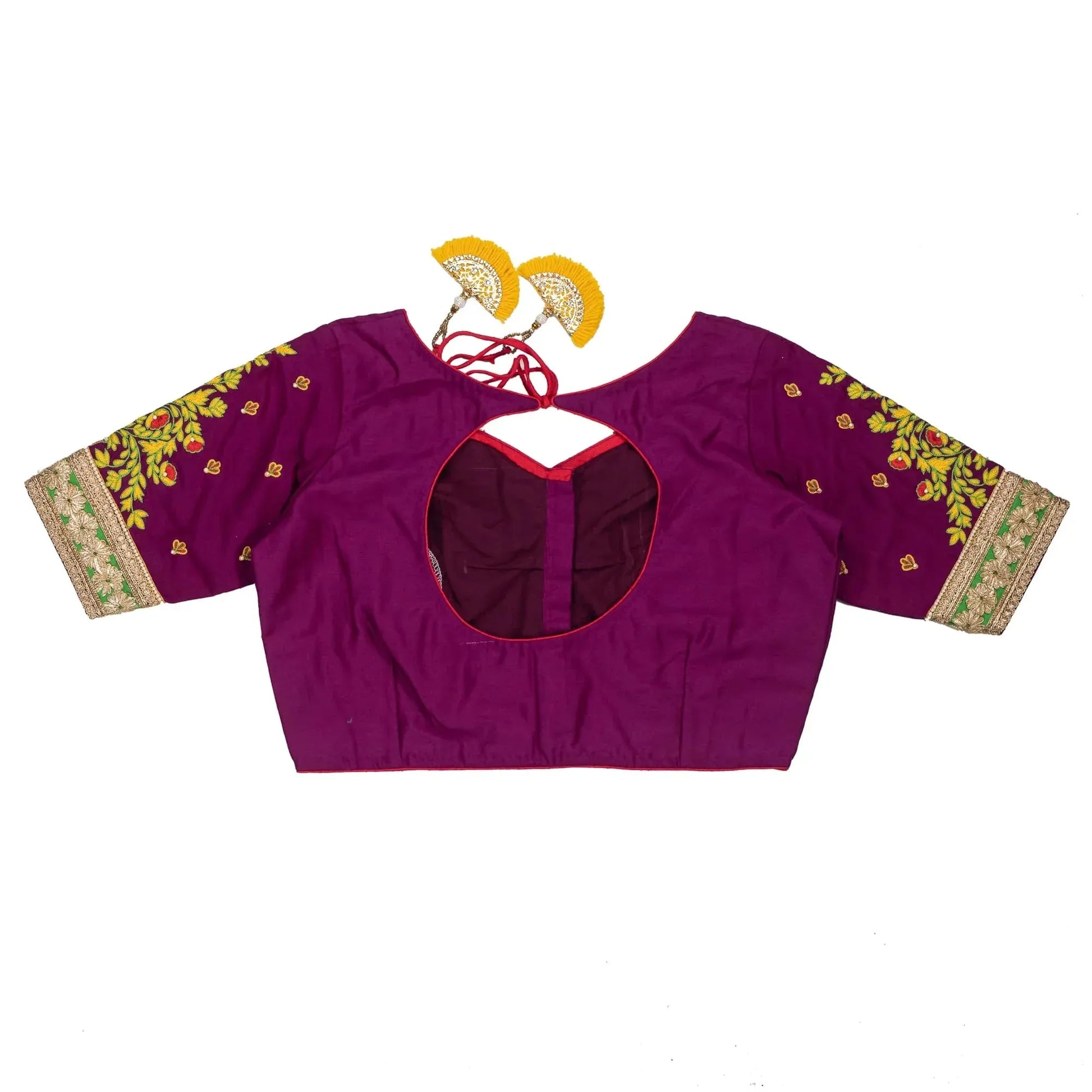 Midnight Shade Embroidery Blouse.