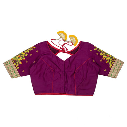 Midnight Shade Embroidery Blouse.