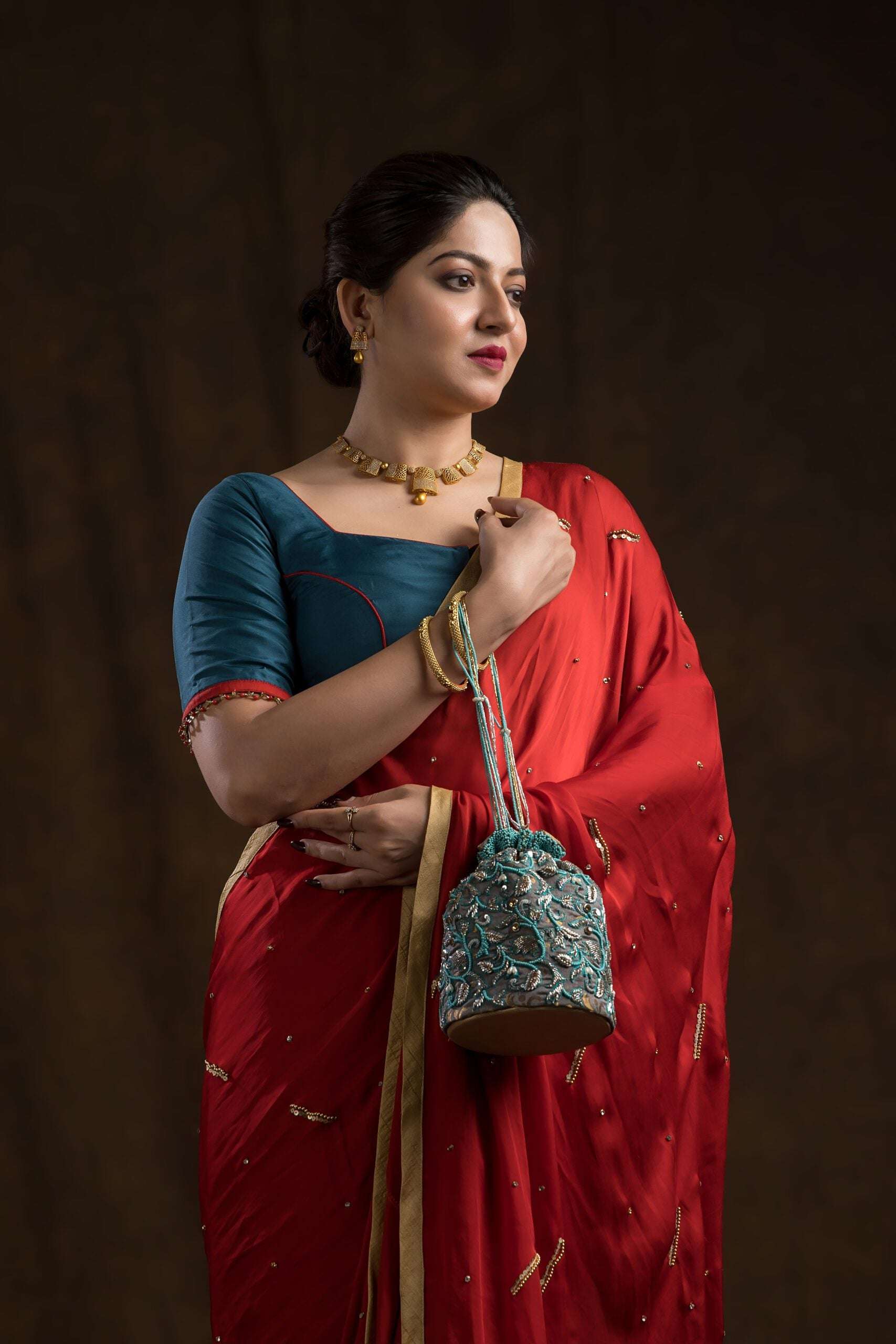 SAPPHIRE BLUE SHADED BLOUSE | Shop Now.