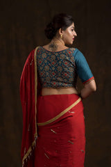Sapphire Blue Shaded Blouse