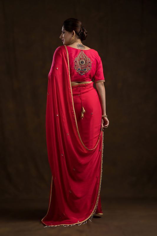 Fuchia Pink Ambi Booti Blouse | Shop Now - Kizmit Designs Store