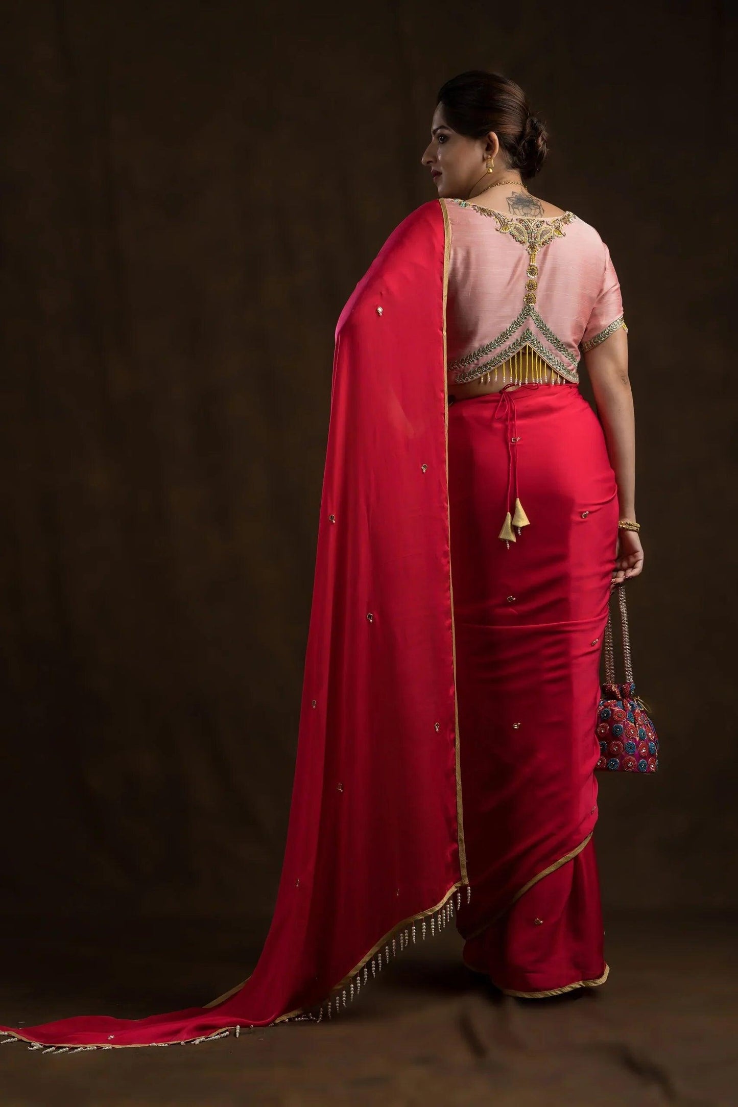 Pastel Peachish Pink Blouse | Shop Now.