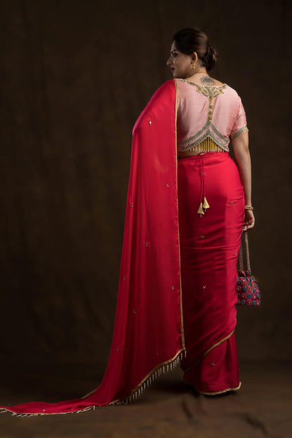 Pastel Peachish Pink Blouse | Shop Now.