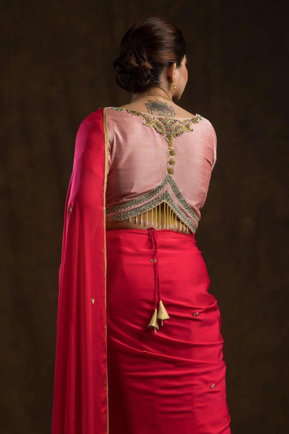 Pastel Peachish Pink Blouse | Shop Now.