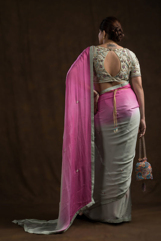 Pistachio Green Floral Blouse | Shop Now - Kizmit Designs Store