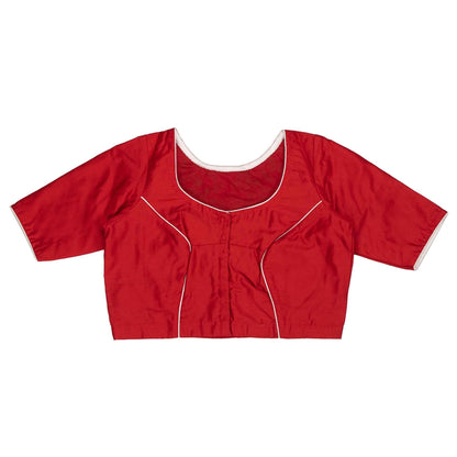 Rose Red Butterfly Blouse – Vibrant Embroidered Elegance.