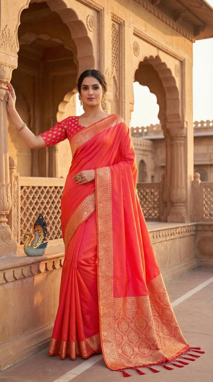 Banarasi Soft Silk Sarees by Kizmit Designs | Saree Collection