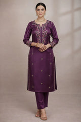 Mousseau Royale Hand Embroidered Unstitched Suit