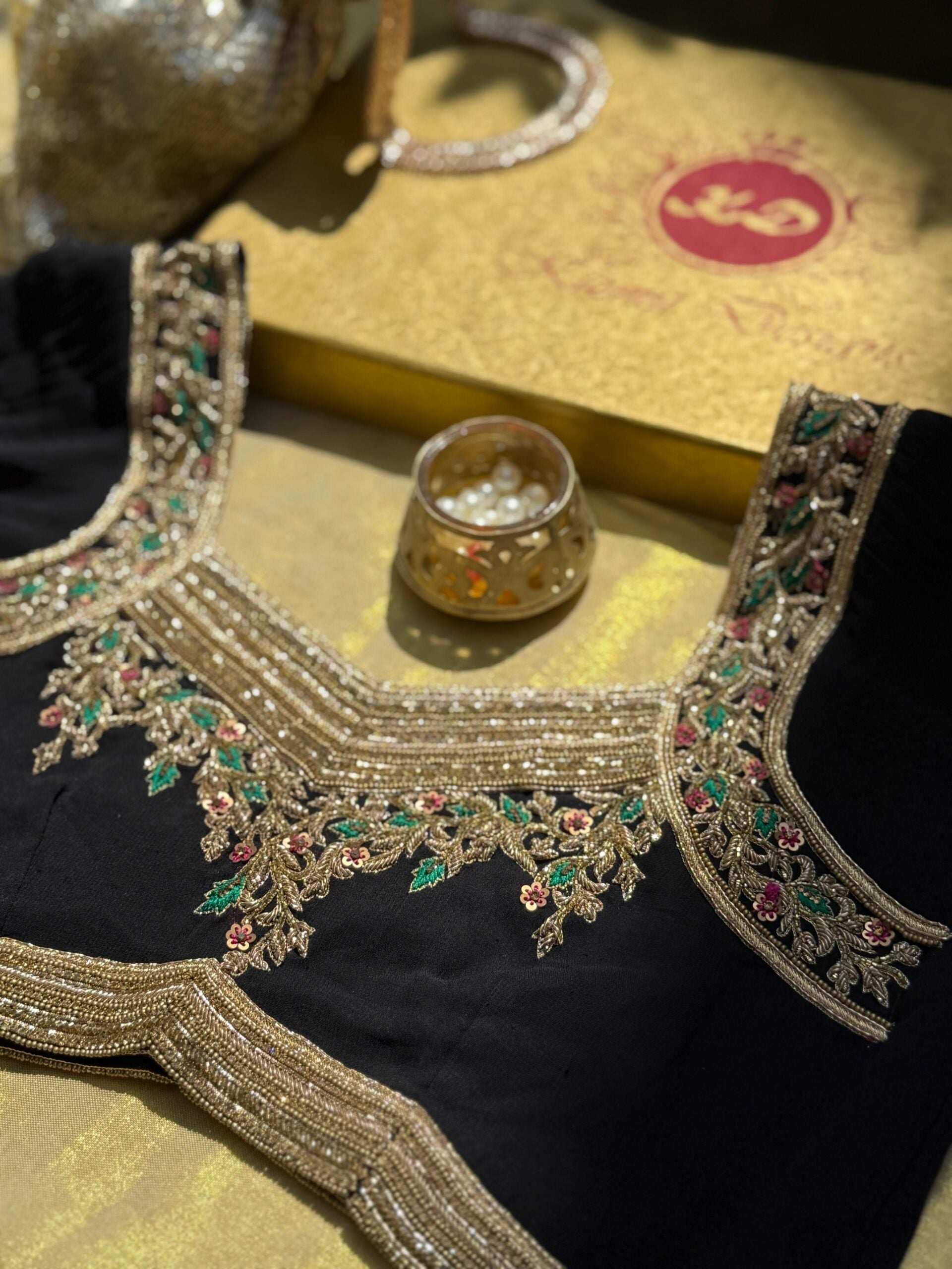 Sharvya Hand Embroidered Designer Blouse.