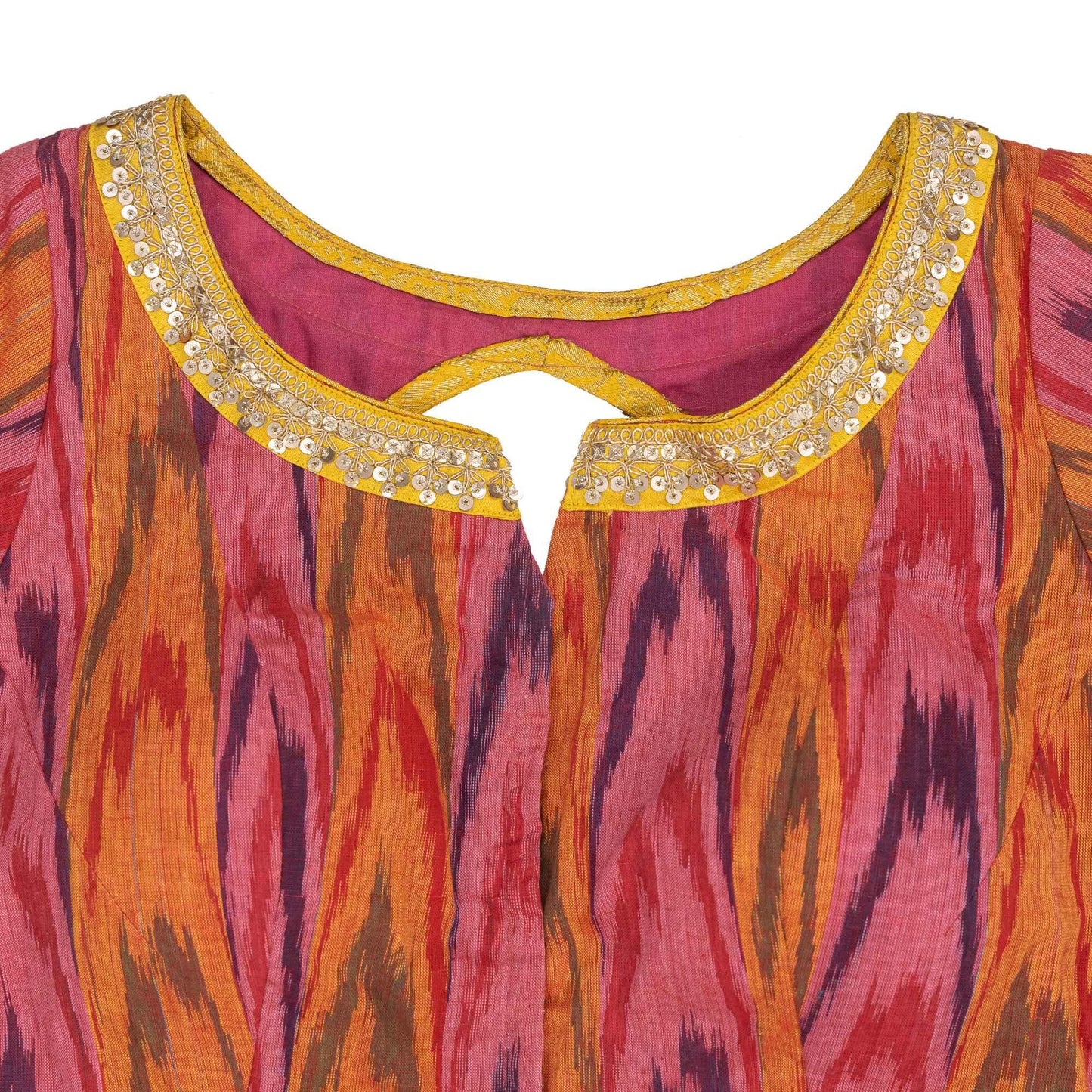 Wine Shade Ikkat Blouse | Shop Now.