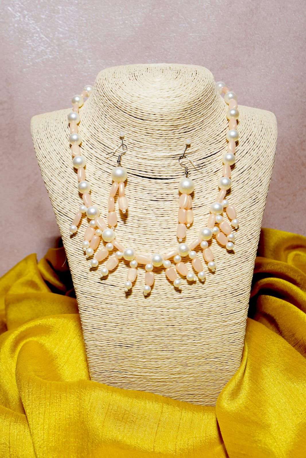 Coral Pearl Charm Handcrafted Jewellery