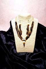 Noir Luxe Twist Handcrafted Jewellery