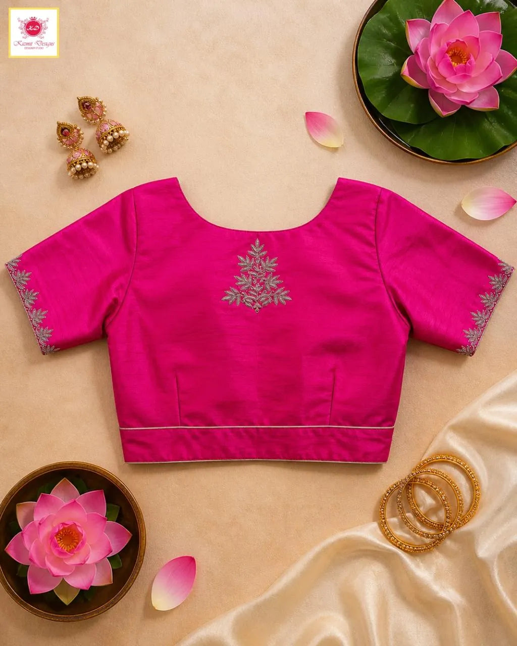 Noor-e-Dabka Blouse - Pistachio Green