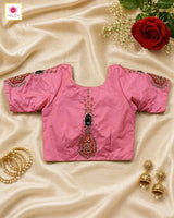 Rose Mosaic Hand Embroidered Designer Blouse