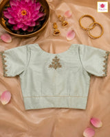 Noor-e-Dabka Blouse - Rani Pink