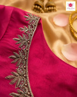 Noor-e-Dabka Blouse - Rani Fuchsia