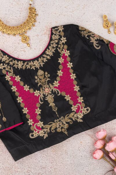 Black Shade Chand Bali Blouse