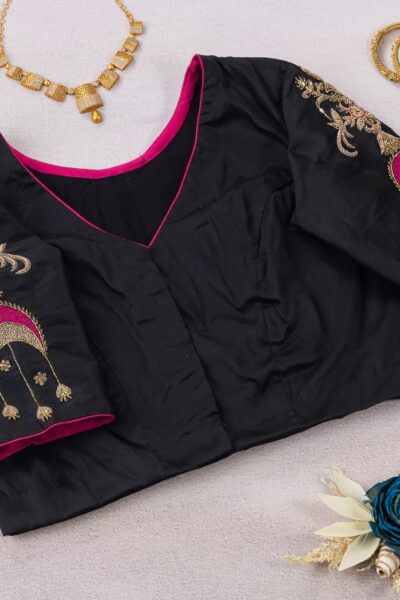 Black Shade Chand Bali Blouse