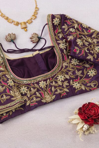 Imperial Shade (Purple Floral Blouse)