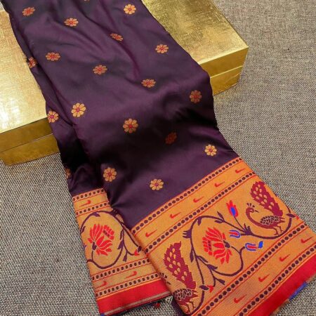 Kizmit Designs Wine Saree