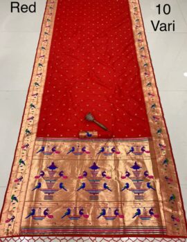 Nauwwari  Paithani Saree