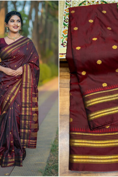 Traditional Narayanpeeth Paithani